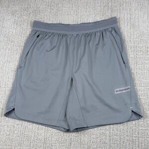 Legends Mens Medium Gray 8" Luka Unlined Athletic Training Shorts Zip Pocket